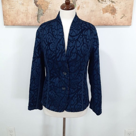 Vtg 90s reversible tapestry blazer - Picture 11 of 13